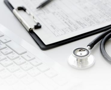 Computer and stethoscope